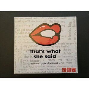 THAT'S WHAT SHE SAID TWISTED ADULT CARD GAME INNUENDOS SEALED BOX NEW SEALED